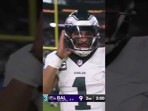 Jalen Hurts TUSH PUSH FOR THE TD!!! EAGLES WITH THE LEAD!!! 🦅🔥 Eagles vs Ravens Highlights