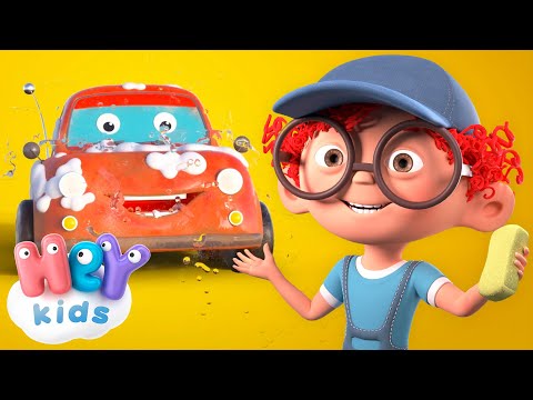 Lavado de coches 🚘🫧 | Canciones para Niños | HeyKids - Canciones infantiles