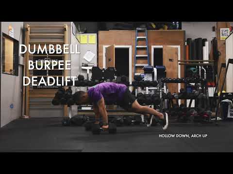 Dumbbell Burpee Deadlift