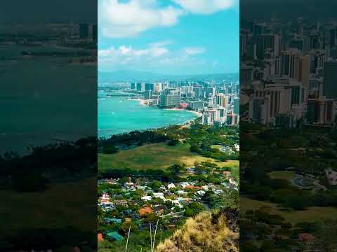 Aerial view of Honolulu Hawaii