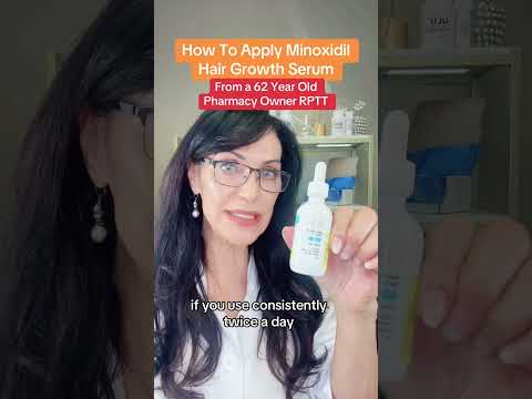 How to Apply minoxidil hair growth serum from a 62 year-old Pharmacy owner who suffered hair loss