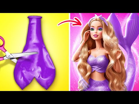 Barbie Needs a Total Makeover! Barbie Become Mermaid! Mind-Blowing Mermaid Makeover Ideas!