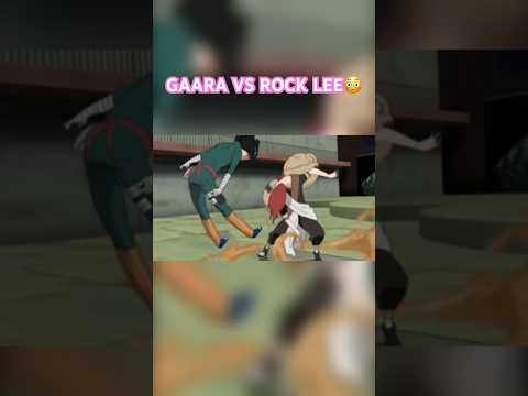 Gaara Vs Rock lee *GONE WRONG* #anime