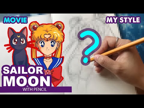 PENCIL DRAWING - SAILOR MOON | Semi Realistic | Huta Chan