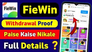 New Fiewin App | Fiewin App Se Paise Kaise Kamaye | Fiewin App Me Game Kaise Khele