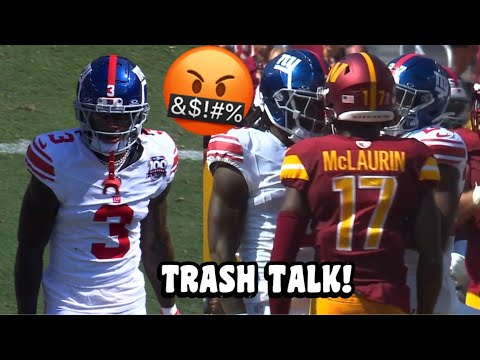 Terry McLaurin Vs Deonte Banks 🤬 TRASH TALK! (WR Vs CB) Giants Vs Commanders 2024 highlights