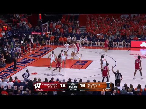 Highlights at Illinois || Wisconsin Basketball || Dec. 10, 2024