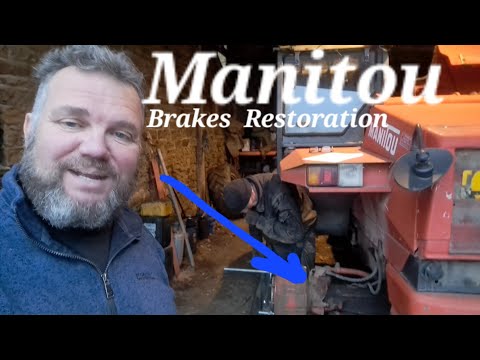 Manitou Brakes fail ! "She's in dry dock" Bob needs a 24mm Spanner. Can we fix it?? part 1.