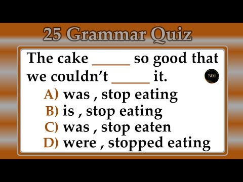 25 + Test  - Grammar | Mixed Tenses Quiz Practice Test - English Grammar Quiz | No.1 Quality English