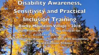 Disability Awareness, Sensitivity and Practical Inclusion Training