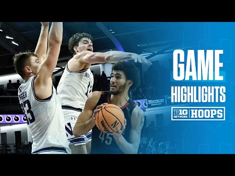 Northeastern at Northwestern | Highlights | Big Ten Men's Basketball | 12/29/2024