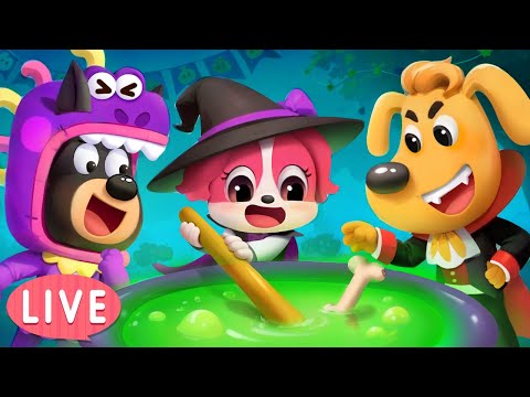 🔴LIVE | Trick or Treat? 🎃 | Halloween Cartoon | Kids Cartoons | Sheriff Labrador