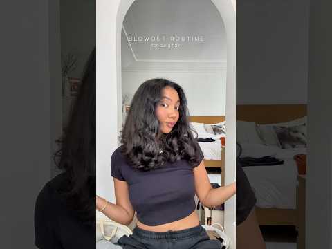 HOW TO: ‘BLOWOUT LOOK’ for NATURALLY CURLY HAIR! #hairtutorial #curlyhair