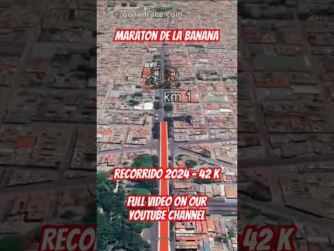 Maratón de La Habana-MARABANA (2024): fly over the marathon course! Video of the race path.