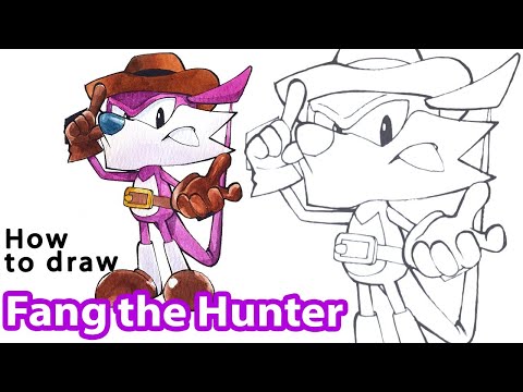 How to draw Fang from Sonic Superstars | Coloring included!