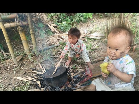 Single mothers sell wild vegetables and fruits to buy milk for their children