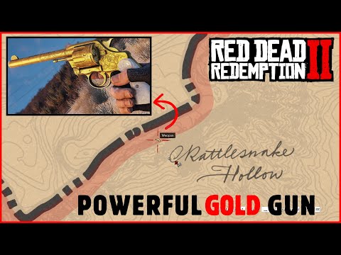 The Most Powerful Weapon Made From Gold - RDR2 | Gold Weapon RDR2 | Gold Gun RDR2 Location | RDR2