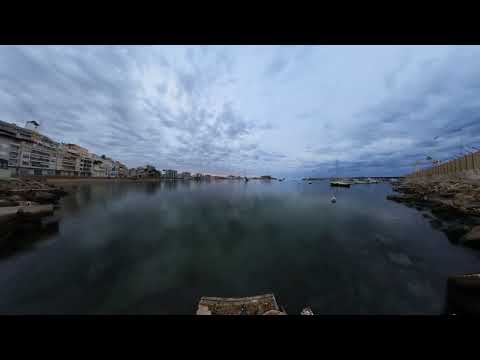 Sunrise bay of Águilas, Spain. Timelapse. 10/06/2023.