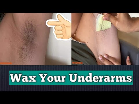 How To Wax Your Underarms At Home//Painless Waxing Step By Step||Priyaskincare (In HINDI)