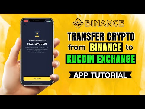 How to TRANSFER crypto from BINANCE to Kucoin Exchange | App Tutorial