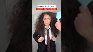 If the AI year book trend was accurate #curlyhair edition #curlyhair #frizzyhair #yearbook #hair