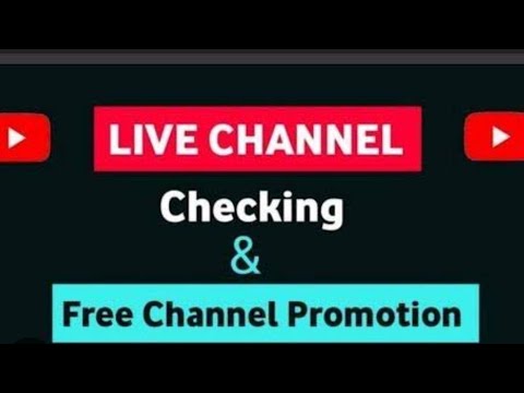 🔴live channel checking free promotion 💯 live checking fee