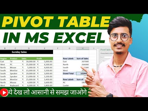 Pivot Table in Excel for beginners in hindi |Use of pivot table in Hindi | pivot table 2023