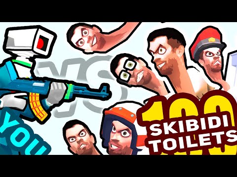 You vs 100 Skibidi Toilets Game - GamePlay Walkthrough