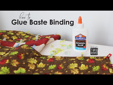 Quilting for Beginners Tutorial - How to Glue Baste Binding