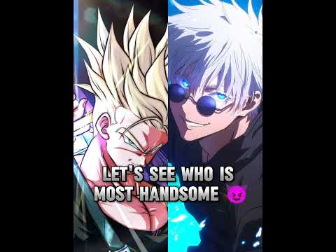 Let's see who is most handsome 😈 #gojo #trunks