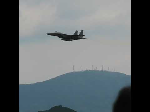 F-15健在！F-15機動飛行@防府北基地航空祭2024 F-15 maneuver flight @ Hofu North Air Base Air Show 2024 #Shorts