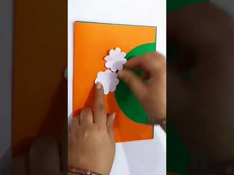 independence day card making.. #independencedaycardmaking #independenceday #youtubeshorts #shorts