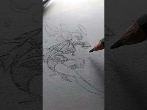 Draw dynamic poses easy tutorial - アート #shorts