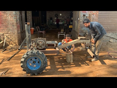 Amazing Manufacturing Completely Handmade Mini Tractor [] That Harvests Crops