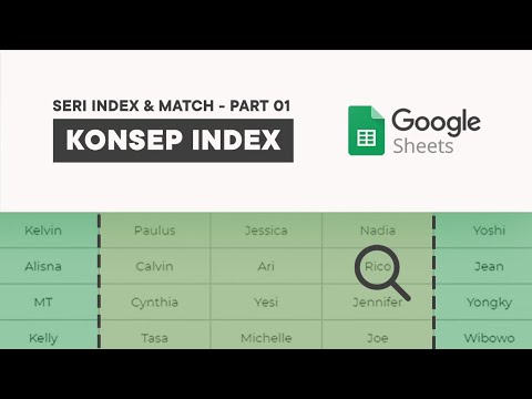 Seri belajar rumus excel / google sheets yang kepake di dunia kerja : INDEX & Match (Part 1)