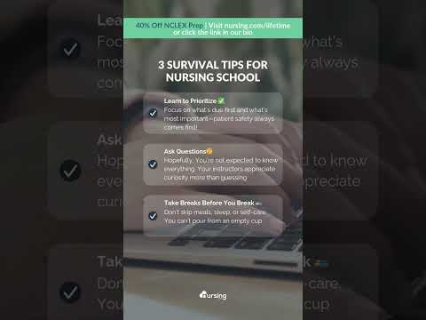 💡 3 Survival Tips for Nursing School 🩺