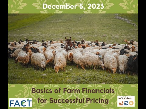 Basics of Farm Financials for Successful Pricing