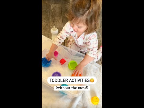 ❄️5 Toddler Sensory Activities WITHOUT THE MESS! (snow/rainy days)☔️