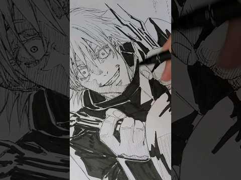 Jujutsu Kaisen Gojo Satoru #youtubehighfive #animeart #short #fanart