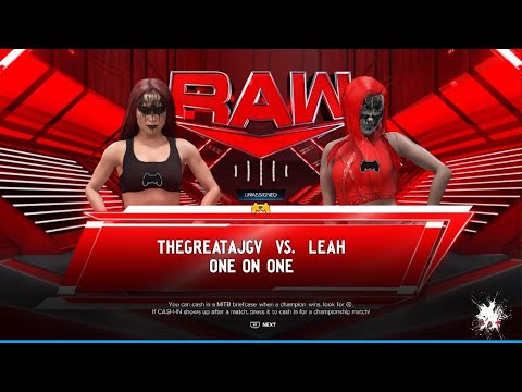 WWE 2K24 AWA Monday night dawn: ThegreatAJGV vs Leah