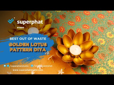 Golden Lotus Diya | Diwali 2020 | Superphat Studio