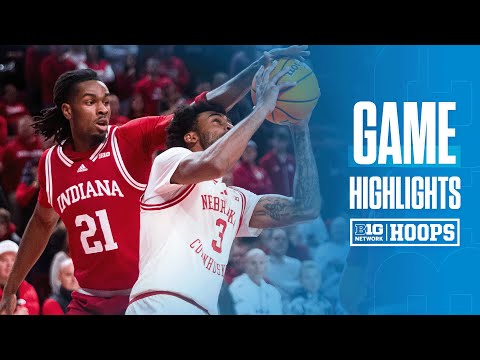 Indiana at Nebraska | Highlights | Big Ten Men's Basketball | 12/13/2024