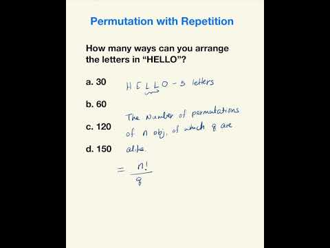 Permutation Part 2 | With Repetition  | SAT Math Problem