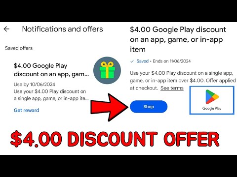 $4.00 Google Play Discount Offer | Play Store Offer | Google Play Discount Coupon