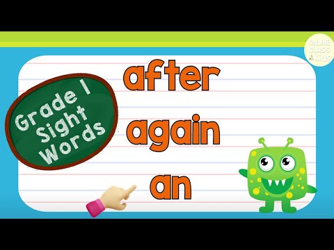 Sight Words - Grade 1 Level 1 | Practice Reading | Basic English Words | Learn How to Read