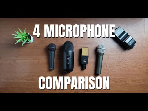 4 Microphone Comparison - Behringer XM 8500 / Blue Yeti / AKG C 414 B-ULS / Samson Q2U