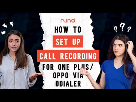 How to set up call recording in OnePlus or Oppo Phone | Mobile App | Runo