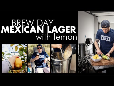 Mexican lager with lemon brew day on Ss brewtech electric brewhouse