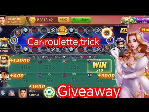 Car roulette trick today/ repeat Car trick / car roulette trick and tips/ car roulette game tricks