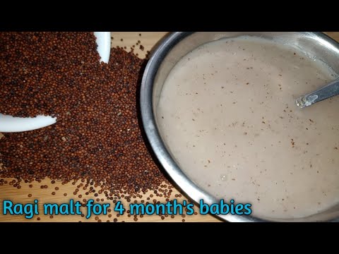 Ragi Malt for 4-6 Months Baby | రాగి జావ 4-6 నెలల పిల్లల ఆహారం | Healthy and tasty | Quick and Easy